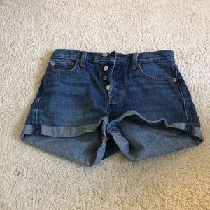 Dark denim blue shorts
